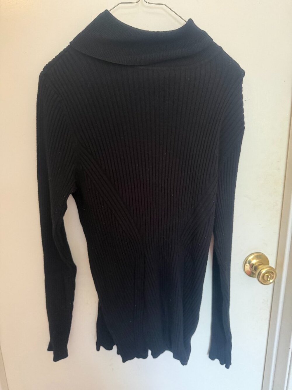 Lane Bryant Blacked Ribbed Turtleneck W 22-24 Minimalist Y2K Business Casual